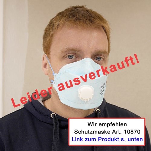 Faltmaske, Atemschutzmaske "to go" mit FFP2-Schutz für die Baustelle von KARL DAHM