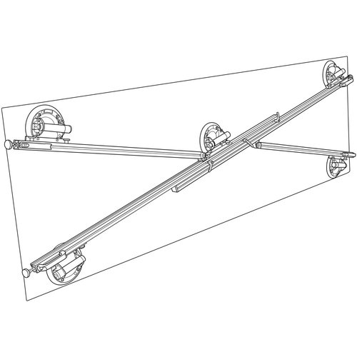 X-Lift lifting & laying frame for large formats (without suction lifter!) I Art. 12292