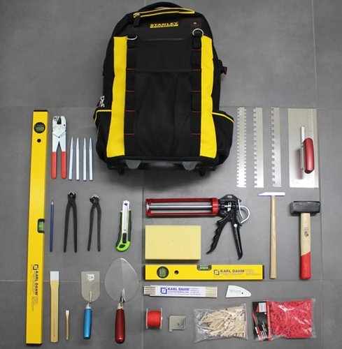 Werkzeugausrüstung "Basic" Rucksack und Trolley | 2 in 1 - KARL DAHM
