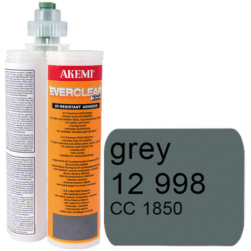 2-Komponenten-Farbkleber Akemi Everclear - Kartusche 400 ml, Grau Art. 12998