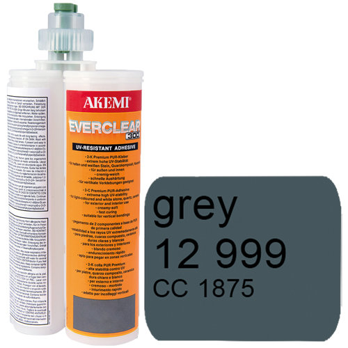 2-Komponenten-Farbkleber Akemi Everclear - Kartusche 400 ml, Grau Art. 12999