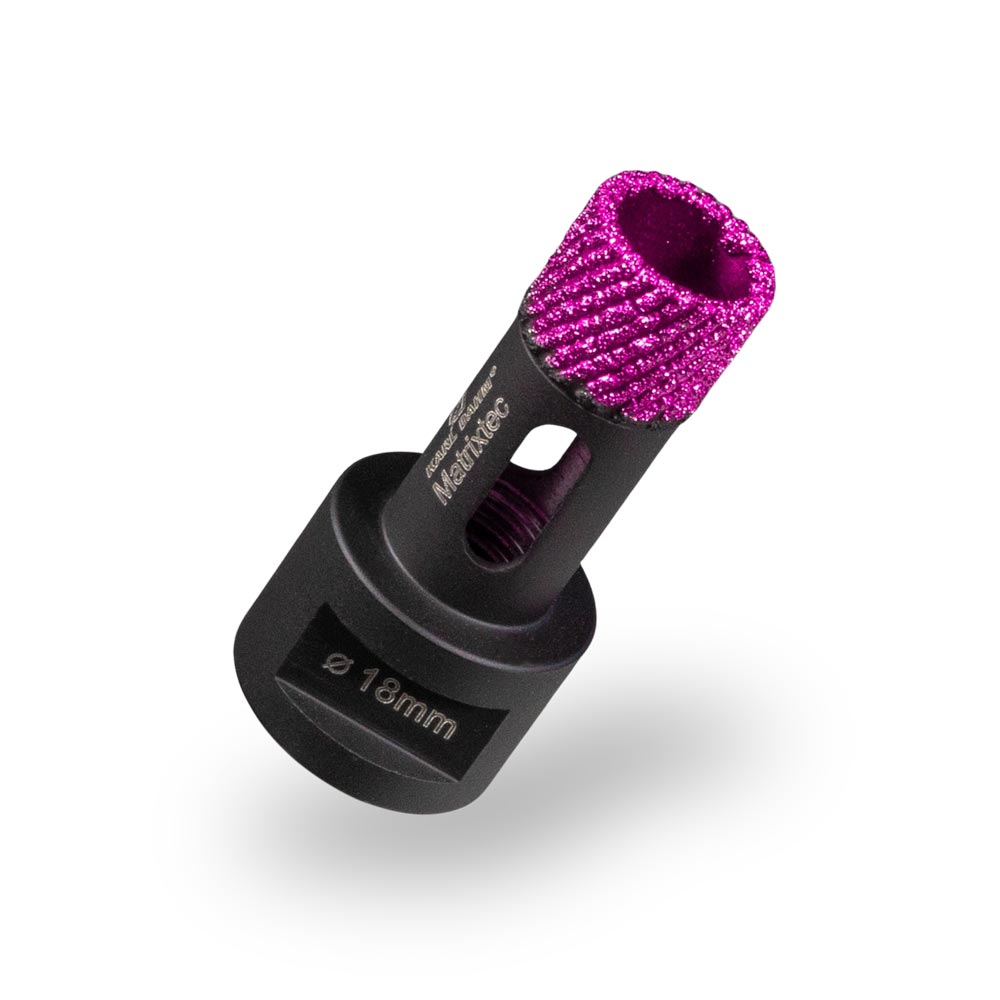MATRIXTEC drill bit diamond black-pink Ø 18 mm with new inclined segmentation