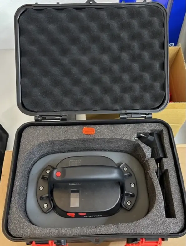 Rechargeable suction pump in a case