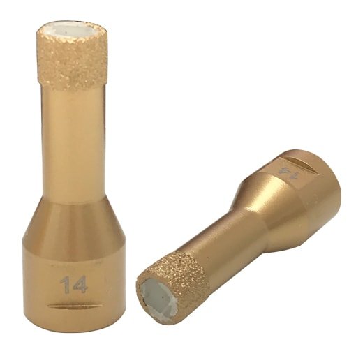 Goldene Diamant-Trockenbohrkrone, M14 - 14 mm von KARL DAHM