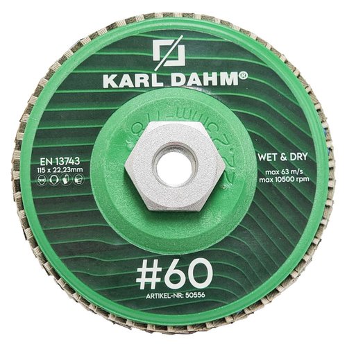Karl Dahm Diamond grinding wheel K60 Wet&Dry Green I Art. 50556