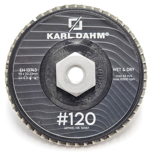 Diamond grinding wheels with flaps K120 Wet&Dry black I Art. 50557