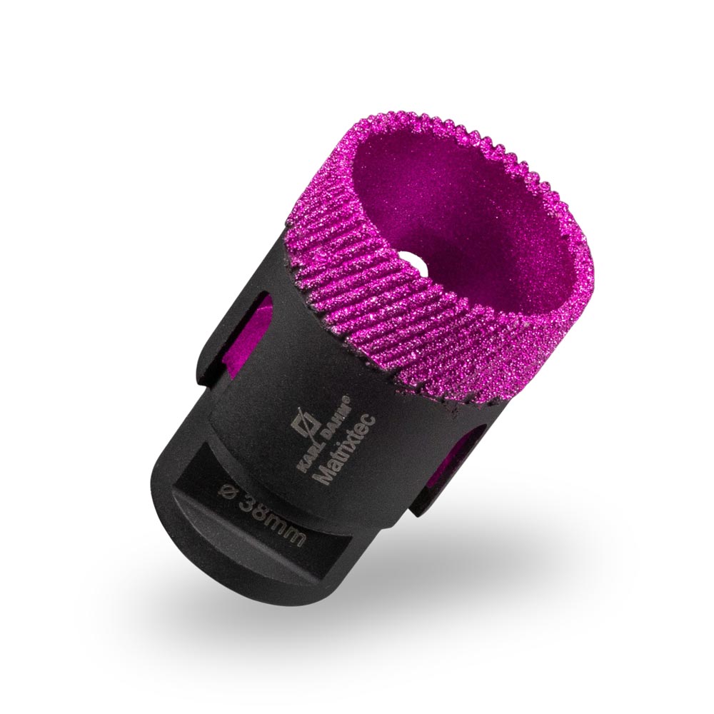Diamond drill crown black with pink diamond set by KARL DAHM - buy now
