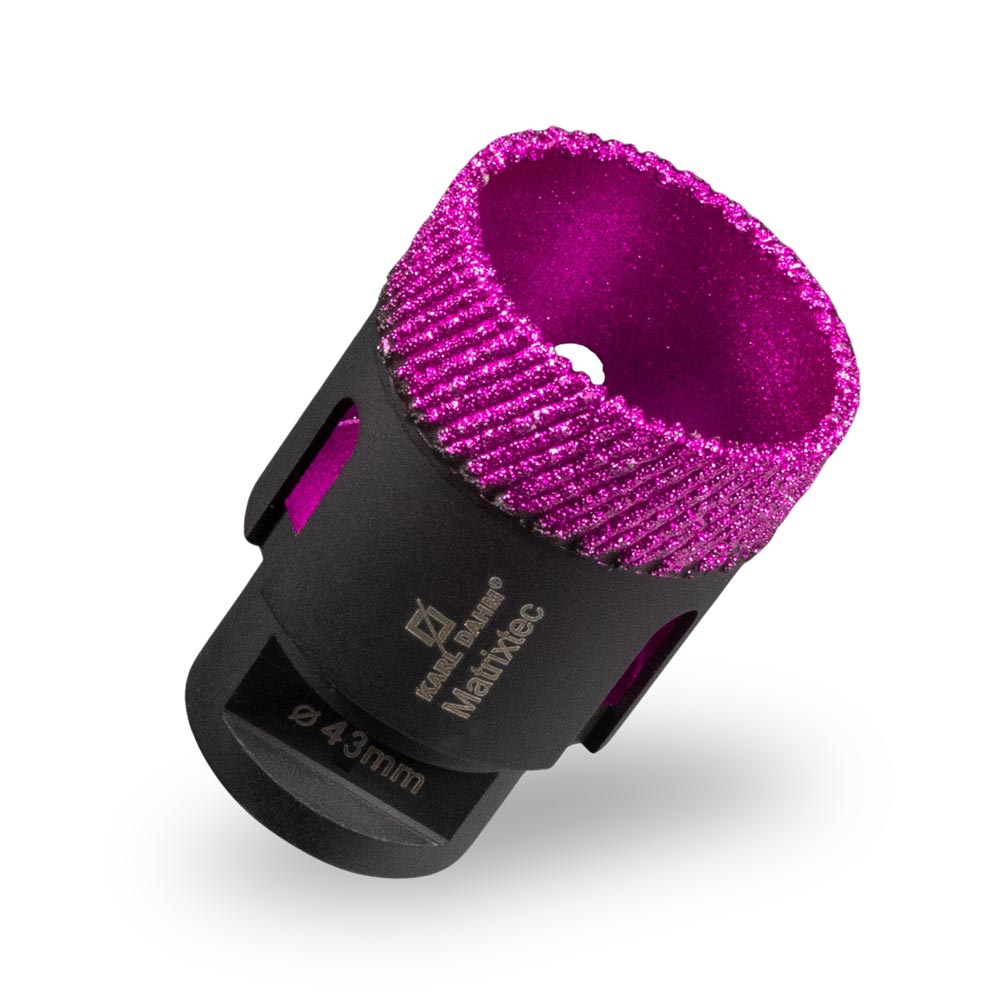 MATRIXTEC Diamant-Bohrkrone schwarz mit pinkem Diamantbesatz von KARL DAHM - jetzt kaufen