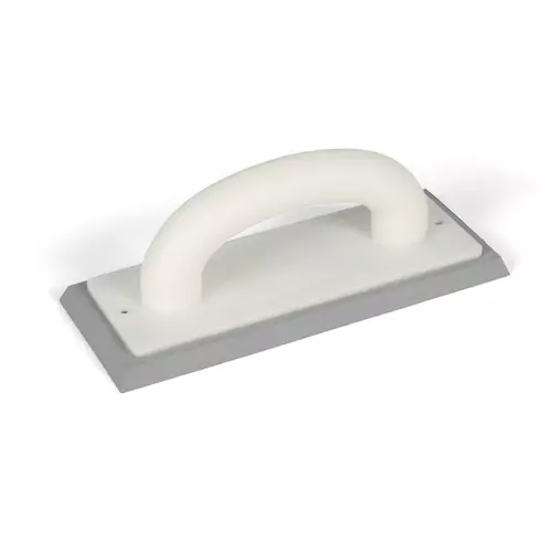 Epoxid-Fugbrett grau von Karl Dahm mit ergonomischem Griff – ideal zum Verfugen mit Epoxidharz auf Fliesen und Naturstein