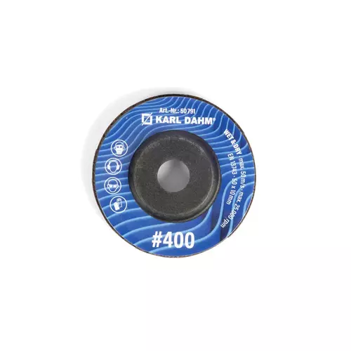 ini disque éventail diamant 50 mm avec grain 400 pour un ponçage extra fin des carreaux, de la pierre et du verre