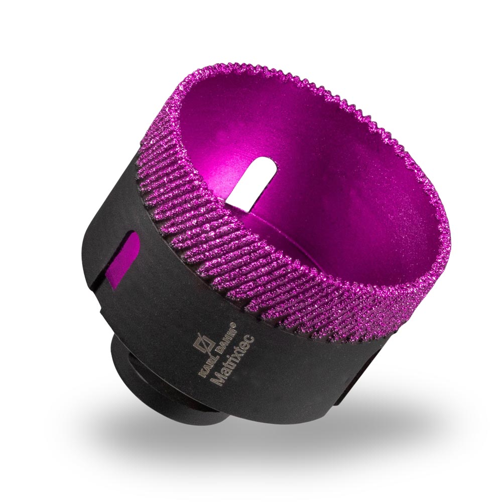 Neue, schwarz und pinke MATRIXTEC Diamant-Bohrkrone Ø 65 mm kaufen bei KARL DAHM