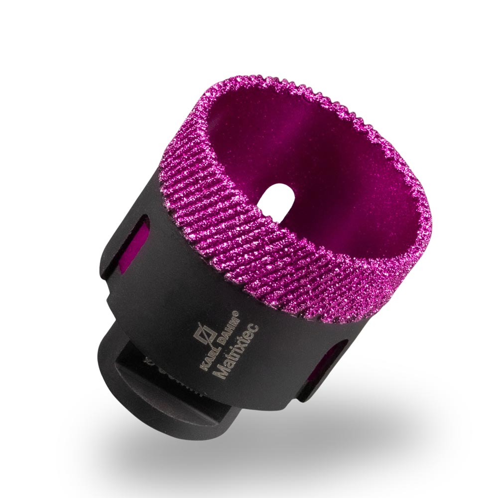 Diamond drill crown black with pink diamond set by KARL DAHM - buy now