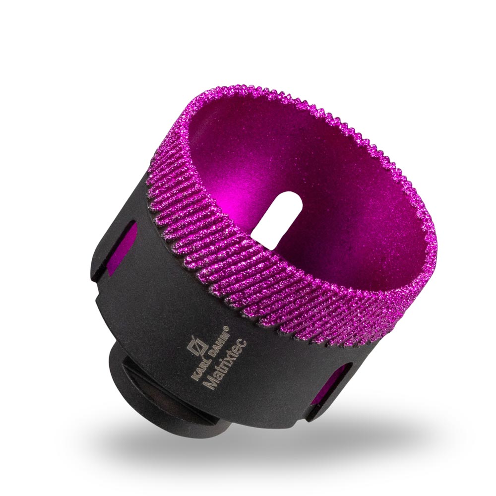 Neue, schwarz und pinke MATRIXTEC Diamant-Bohrkrone Ø 60 mm kaufen bei KARL DAHM