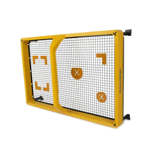 Messschablone Allgrid mit magnetischen Markierungs-Stickern zum exakten Übertragen von Aussparungen an Fliesen und Bauplatten, Art.-Nr. 12720