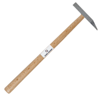 Tile hammer pointed shape carbide with wooden handle - buy now at KARL DAM