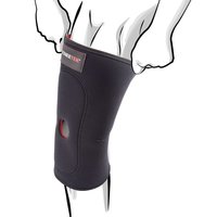 Kniebandage für Fliesenleger in Größe XL, schwarz rot - Stützt und entlastet die Knie. Jetzt kaufen bei KARL DAHM