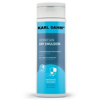 Hautpflege Emulsion 250 ml Flasche, blaues Etikett, schützt die Hände vor dem Aufweichen und Austrocknen. HERWESAN Hautpflege Emulsion jetzt günstig kaufen bei KARL DAHM