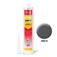 Akemi Sanitary Silicone grey 22 in a 310 ml cartridge, Art. No. 16275