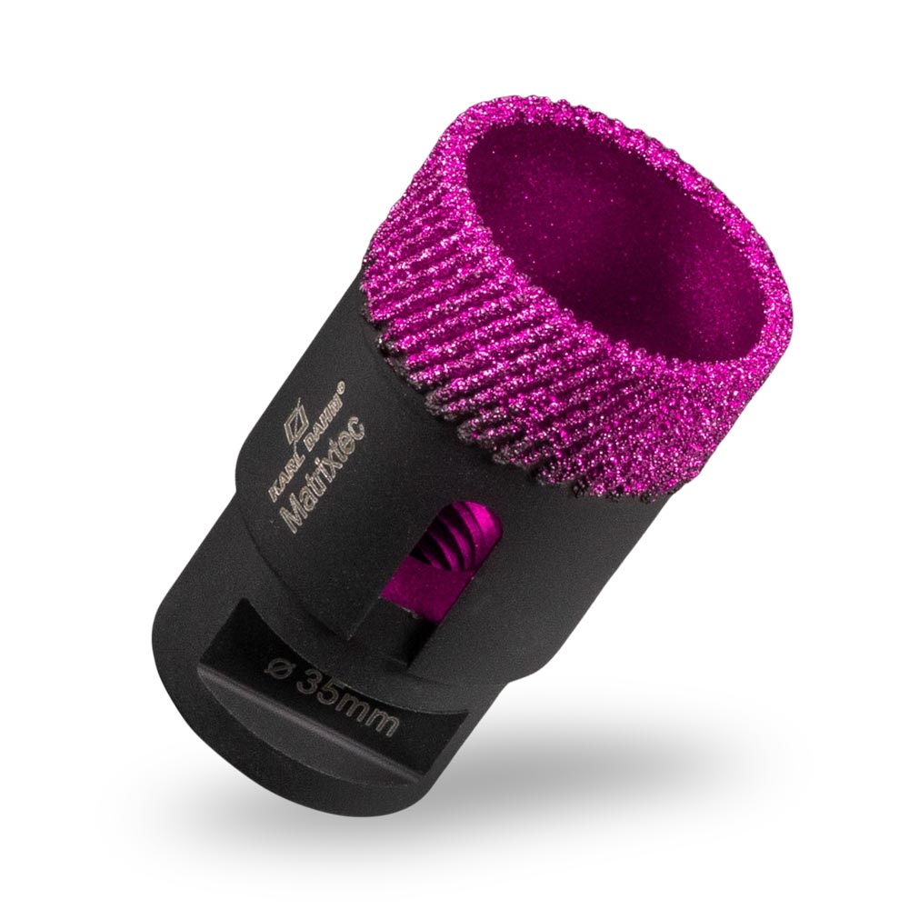 Buy now: KARL DAHM Diamond Drill Crown in Black with Pink Diamond Set.