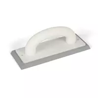 Epoxid-Fugbrett grau von Karl Dahm mit ergonomischem Griff – ideal zum Verfugen mit Epoxidharz auf Fliesen und Naturstein