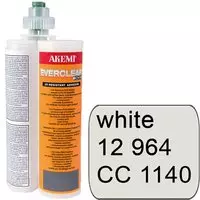 Colle pour peinture Everclear à 2 composants, blanche - Cartouche avec buse de mélange