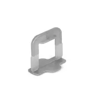 Leveling clips for double wedge leveling system
