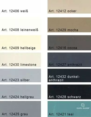 Additional image Colouring grout – Renewing grout with Karl Dahm grout colourant – An overview of all colours.