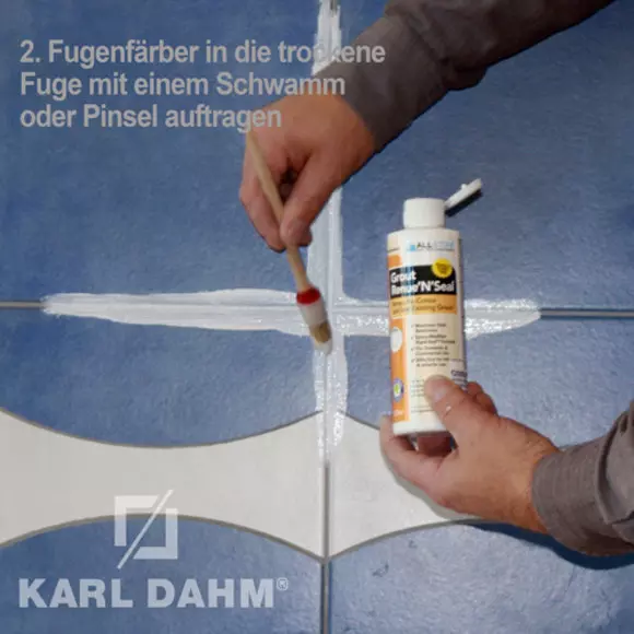 Additional image Joint colourant by Karl Dahm – Step 2: Apply the joint colourant to the dry joint using a sponge or brush.
