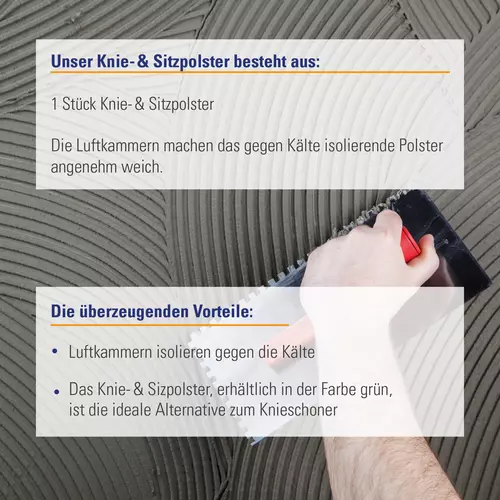 Zusatzbild Ergonomische Knie Schoner mit Luft Kammern Vorteile