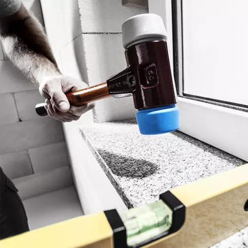 Material schonender Hammer mit Gummifl&auml;chen