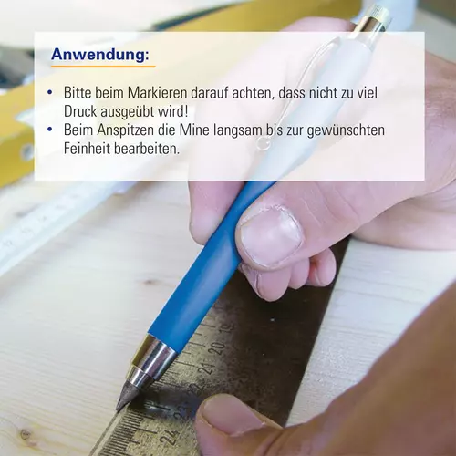 Ersatzminen f&uuml;r Profi Marker, wasserfest, anwendbar auf der Baustelle und im Handwerk.