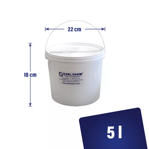 5-litre bucket with lid &ndash; dimensions