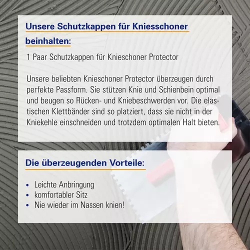 Additional image Knee pads with a protective cap and easy fastening
