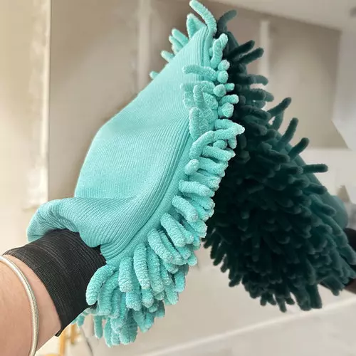 Mikrofaser Handschuh Anwendung