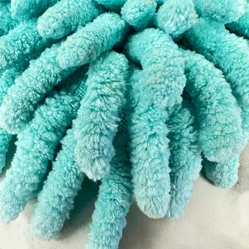 Nahaufnahme Mikrofaser Handschuh