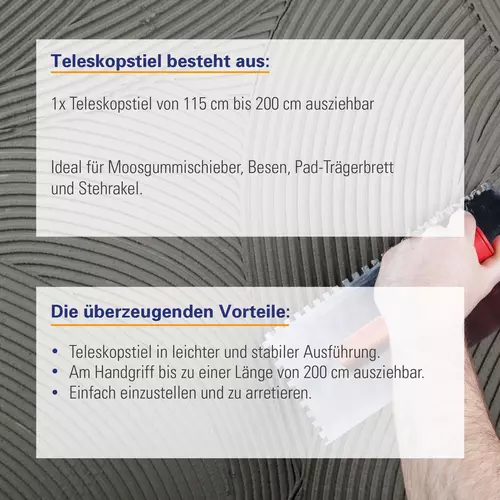 Zusatzbild Teleskopstiel stabilere Ausführung