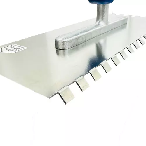 Zusatzbild Knickzahnkelle rostfrei | 10 mm für professionelle Fliesenarbeiten.