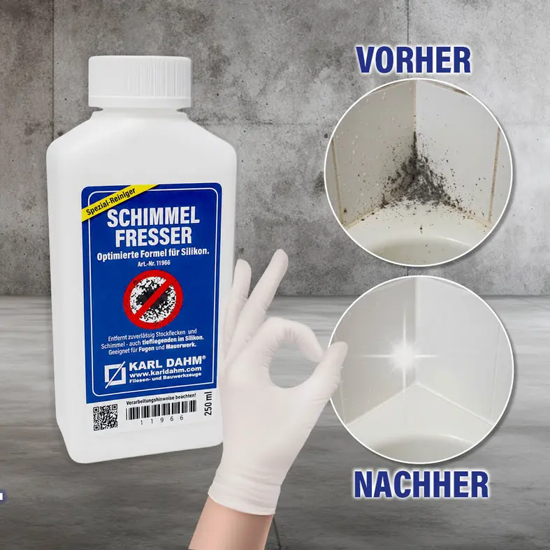 An effective mould remover: Karl Dahm Silicone Joint Cleaner