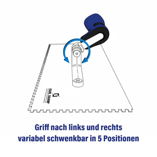 Vario-Griff-Kelle, verschiedene Ausf&uuml;hrungen schwenkbarer griff
