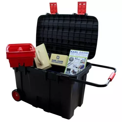 Zusatzbild Werkzeugbox mit Rollen und viel Raum für große Werkzeuge