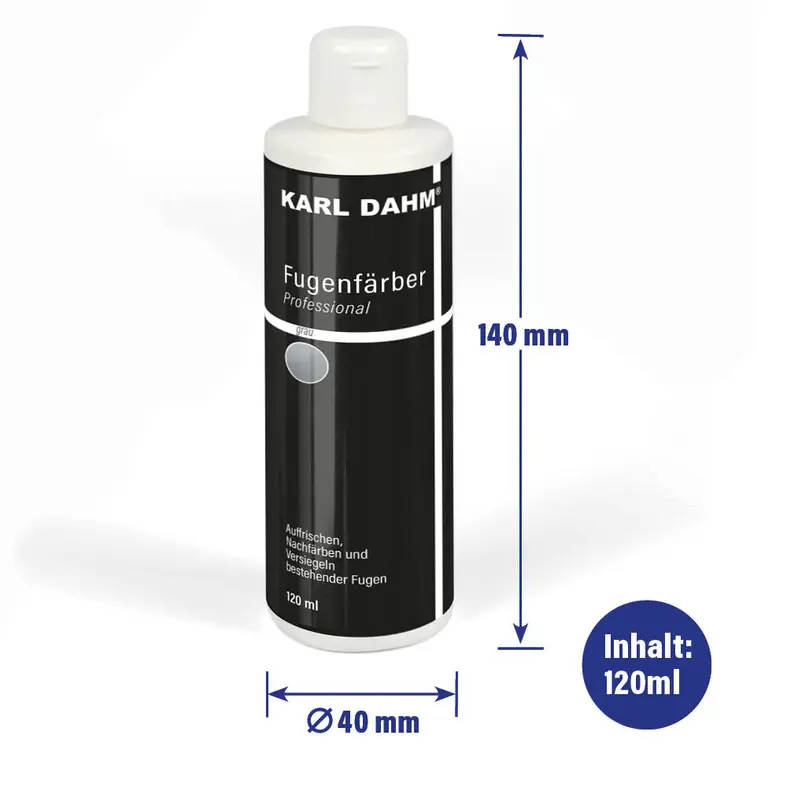 Fugenf&auml;rber 120 ml grau eignet sich zum F&auml;rben von Fliesenfugen.