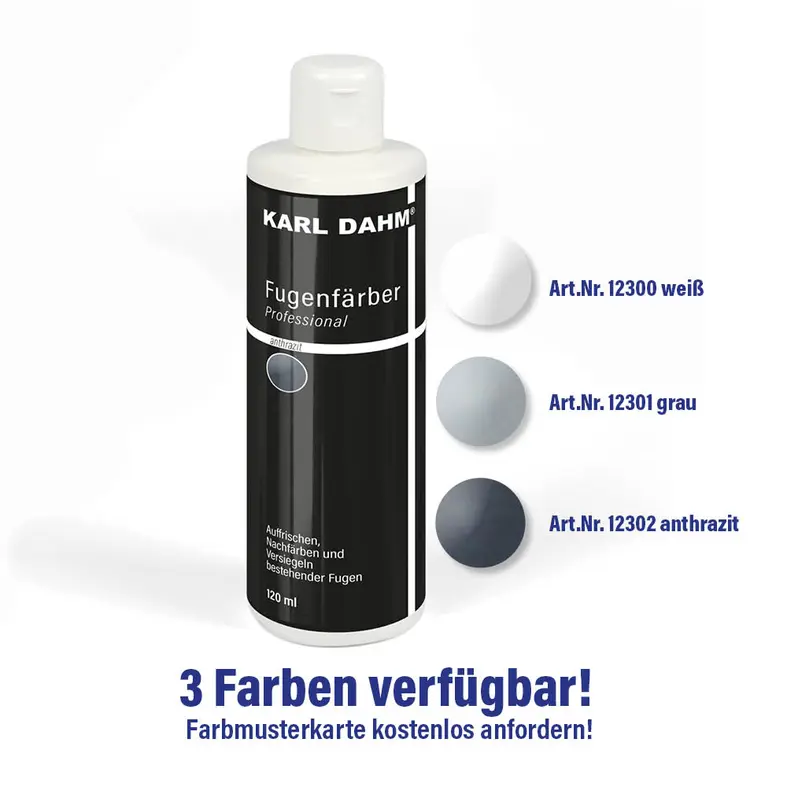 Joint colorant 120 ml anthracite is also available in other colours.
