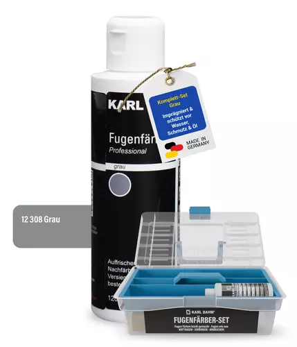 Fugenf&auml;rber 120 ml im Set grau ist ein hervorragendes Set zum F&auml;rben von Fugen.