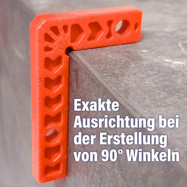 Additional image Demonstration of how to create various slopes using the plastic angle bracket.