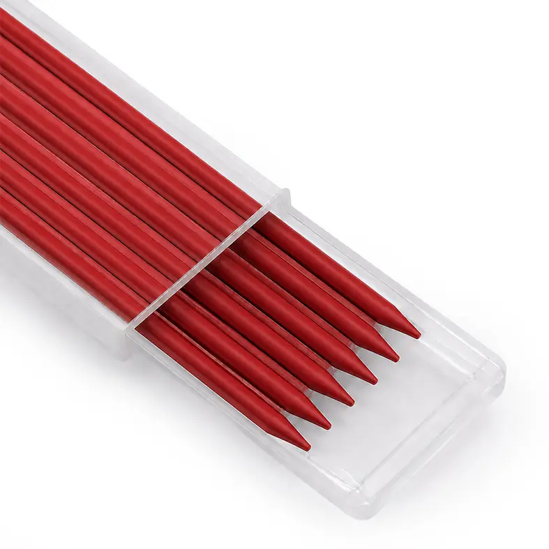 Zusatzbild Ersatzminen für Tieflochmarker, rot, 6 Stück, sind ideal zum Nachfüllen von Tieflochmarkern mit einer Mienenaufnahme von 2,8 mm.