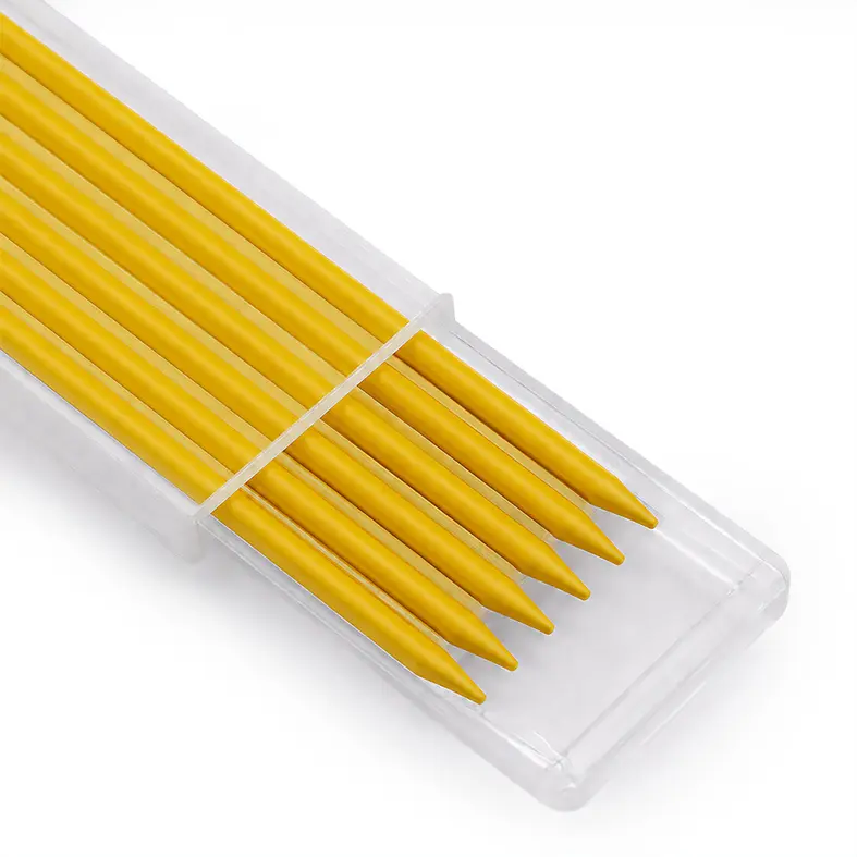 Zusatzbild Ersatzminen für Tieflochmarker, gelb, 6 Stück, lassen sich ganz einfach, schnell und unkompliziert im Tieflochmarker nachfüllen, weshalb man schnell weiter arbeiten kann.
