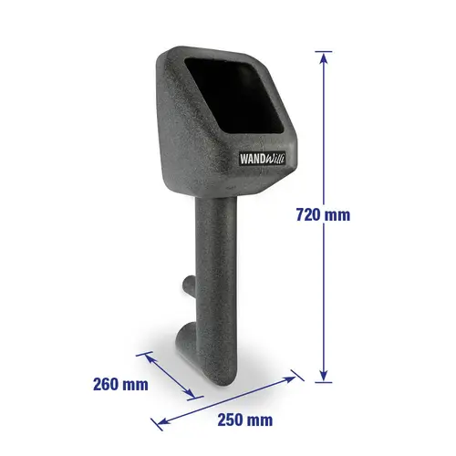 Image supplémentaire WandWilli urinoir mobile pour éléments suspendus Dimensions