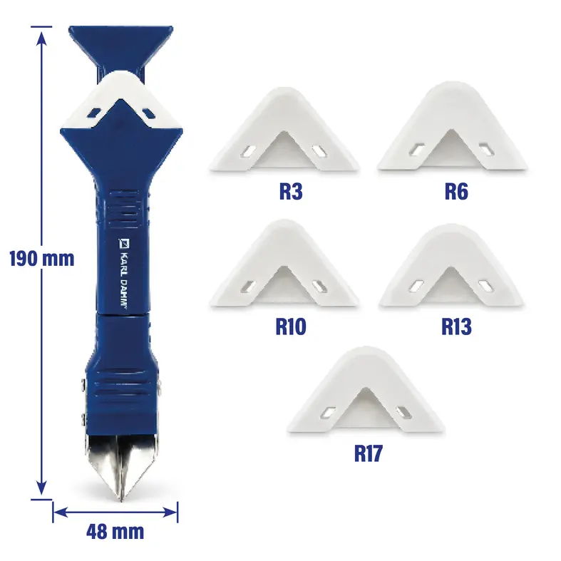 Additional image Fugenheld 3-in-1 silicone tool from Karl Dahm for removing and smoothing silicone