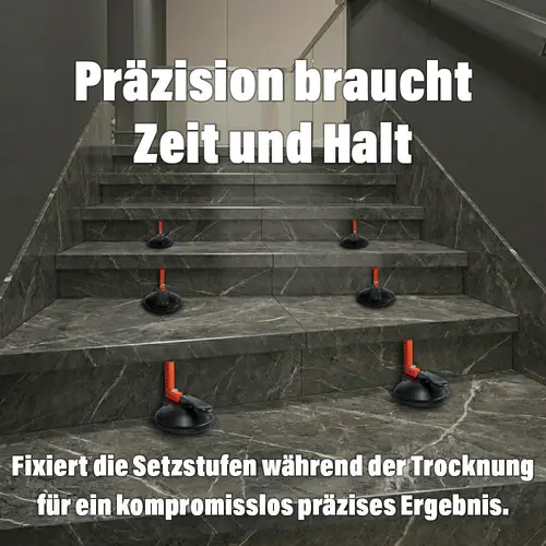 Zusatzbild Stufenklammer mit Saugfuß Werbeplakat