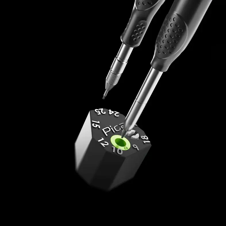 Pica Scriber Block Anzeichenhilfe Detailansicht der Abstandsstufen